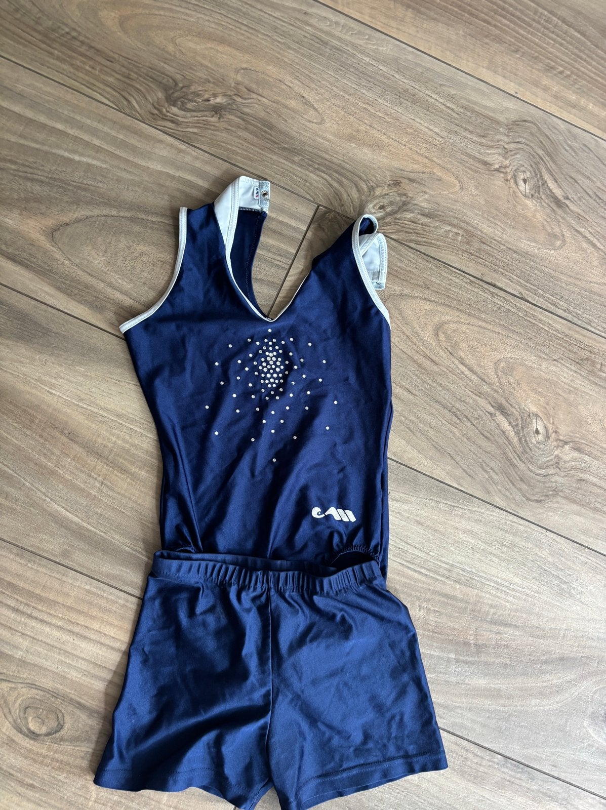 Gym XL Turnpakje blauw met glitters, maat 152-176, Ophalen, Blauw, Overige typen, Maat 34 (XS) of kleiner