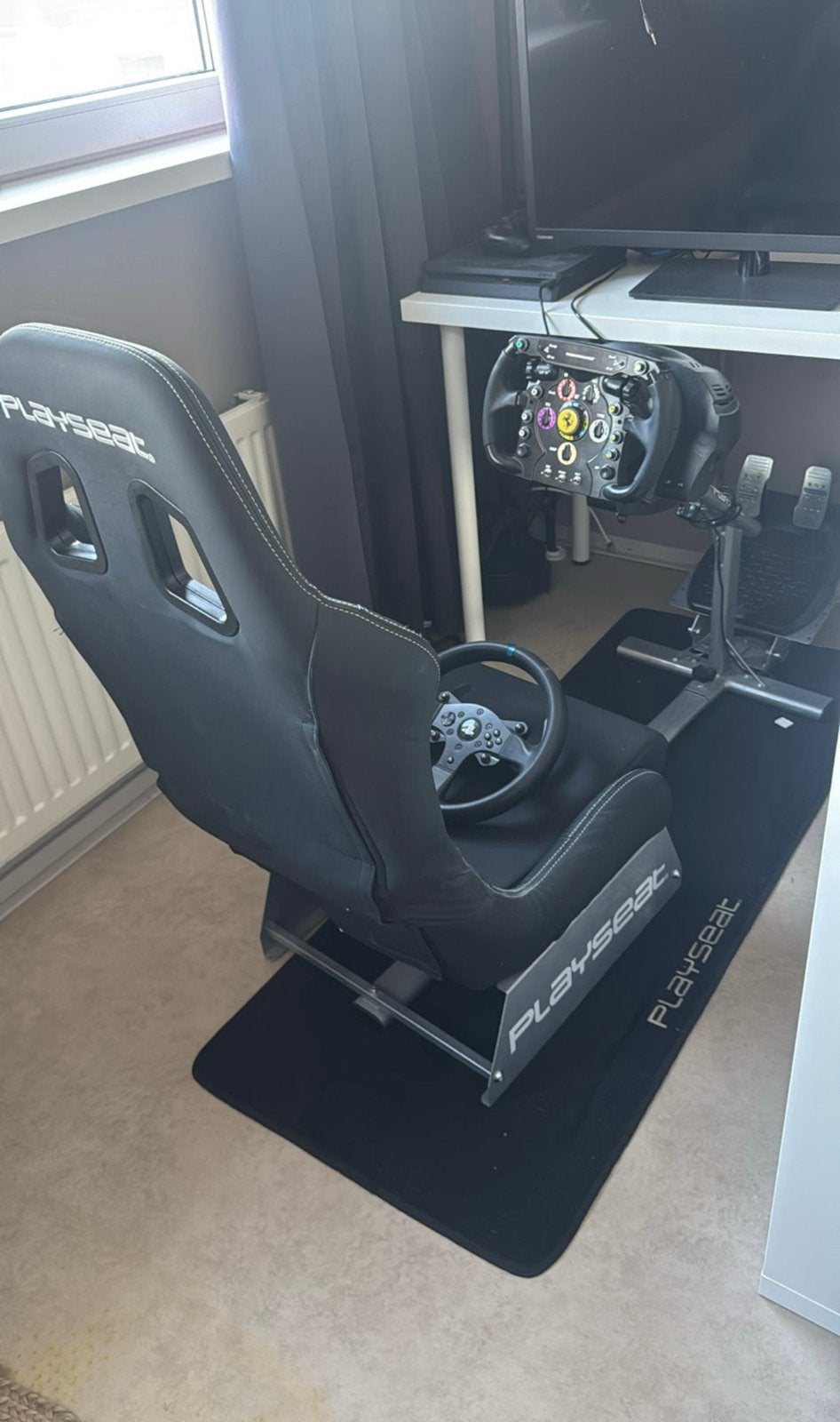 Playseat + Thrustmaster T300 stuur + Ferrari F1 add-on, Spelcomputers en Games, Ophalen of Verzenden