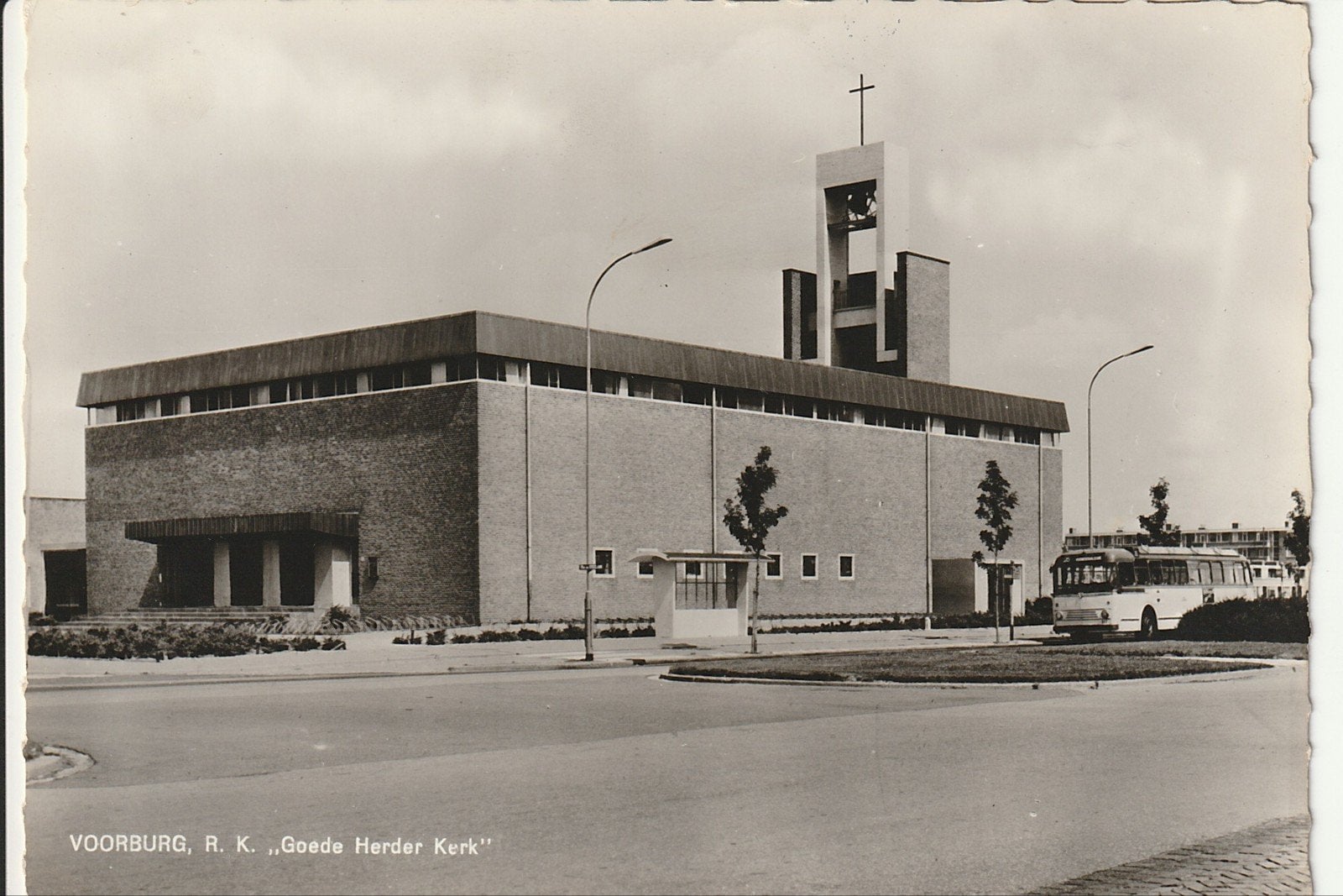 VOORBURG ROOMS KATH. GOEDE HERDER KERK ABRI HTM VERHEUL BUS, Verzamelen, Ophalen of Verzenden, 1960 tot 1980, Ongelopen, Zuid-Holland