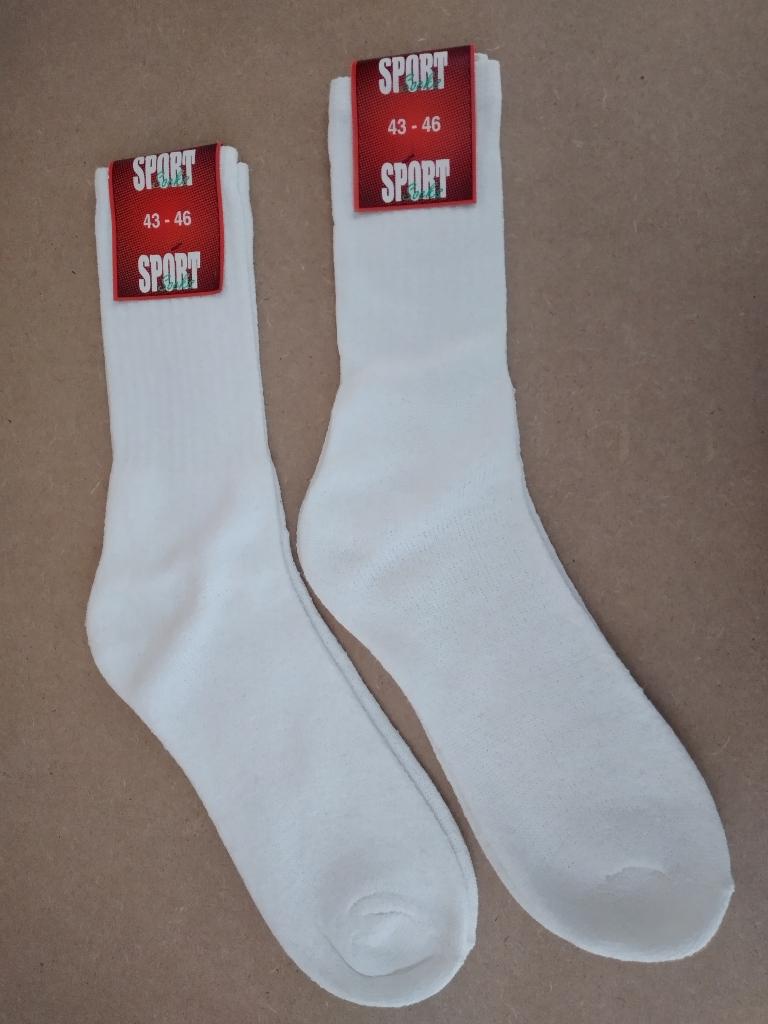 Witte sportsokken maat 43-46., Kleding | Heren, Sokken en Kousen, Ophalen of Verzenden, Nieuw, Maat 43 t/m 46, Wit