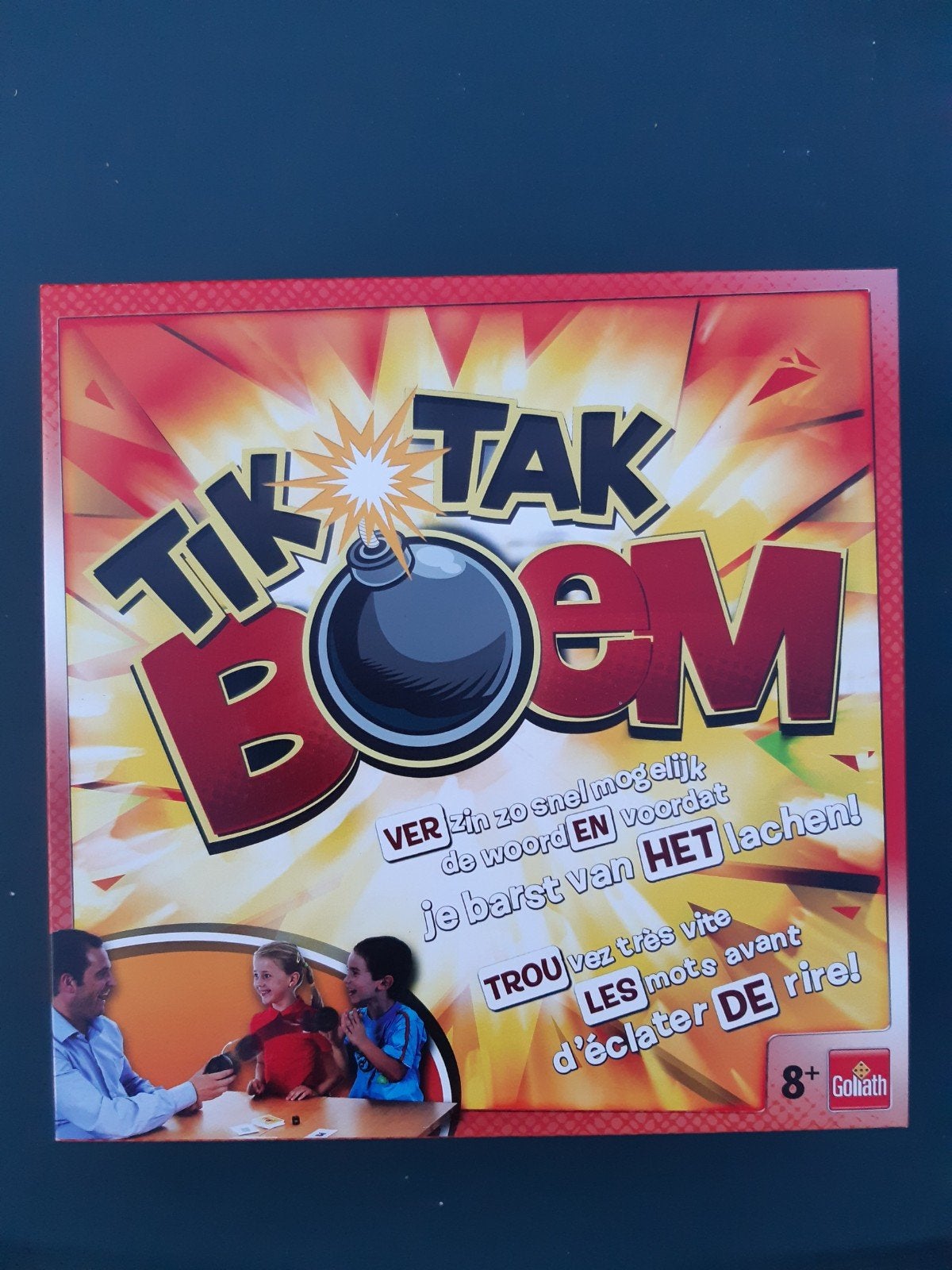 Gezelschapspel: Tik Tak.Boem, Vijf spelers of meer, Ophalen of Verzenden, Zo goed als nieuw, Goliath