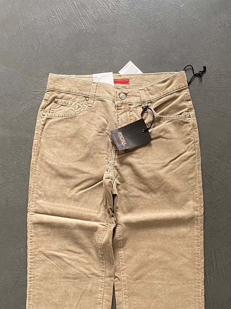 K303 Nieuw: Angels 36=S Broek Dolly L32 rib-fluweel beige, Kleding | Dames, Beige, Nieuw, Ophalen of Verzenden, Angels