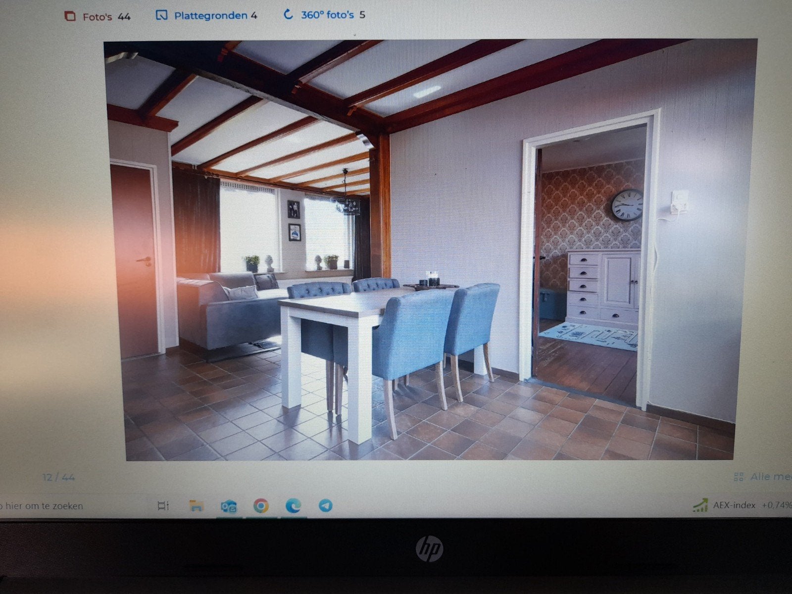 Set van 6 grijze stoelen, Gebruikt, Ophalen of Verzenden, Vijf, Zes of meer stoelen, Stof