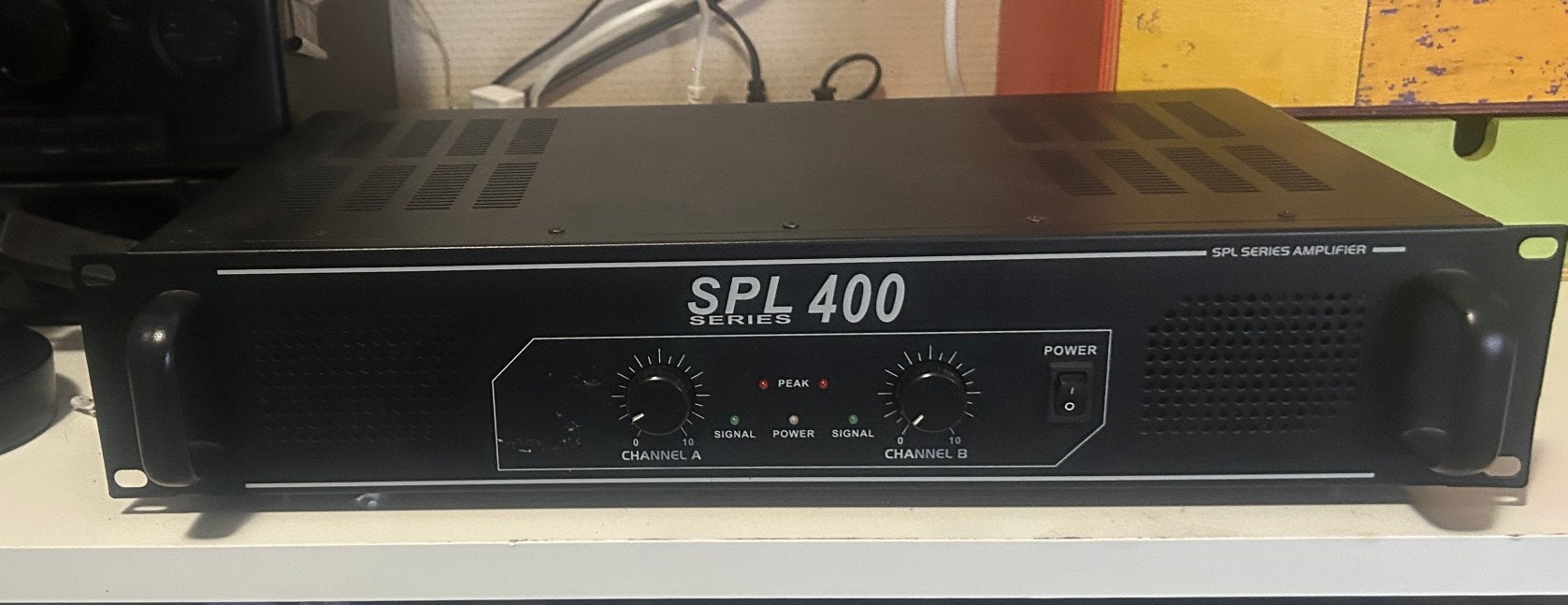Versterker SPL400, Overige merken, Gebruikt, Ophalen of Verzenden, 60 tot 120 watt