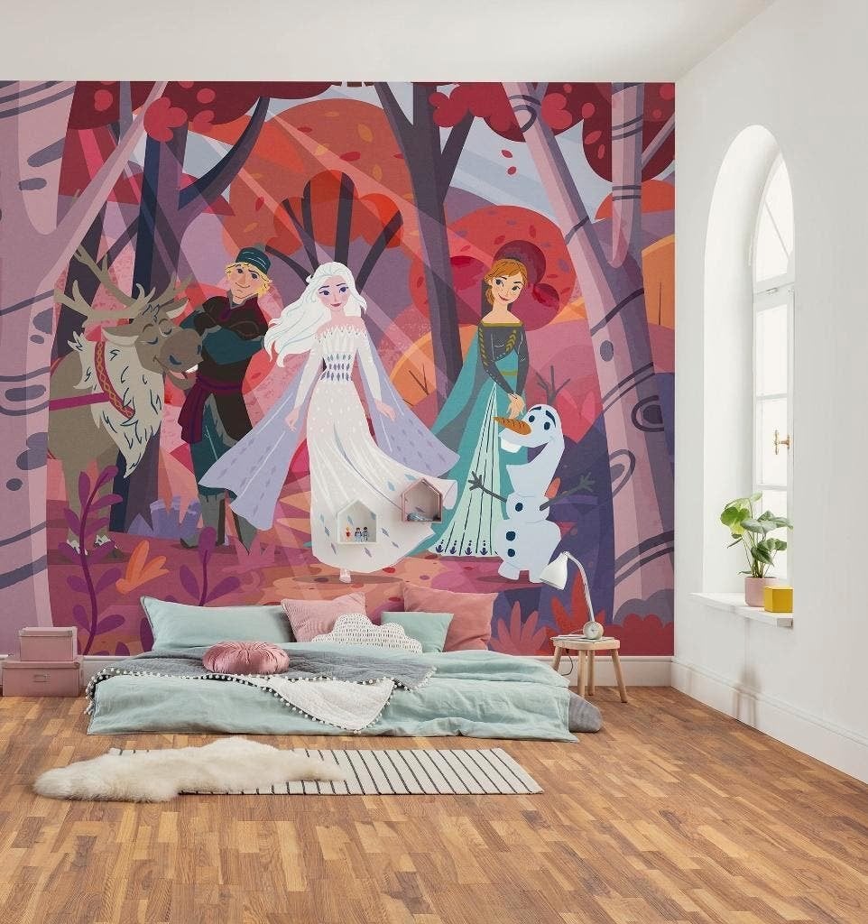 Disney Frozen Vlies Behang - 300x250 cm - Gratis Verzending, Verzenden