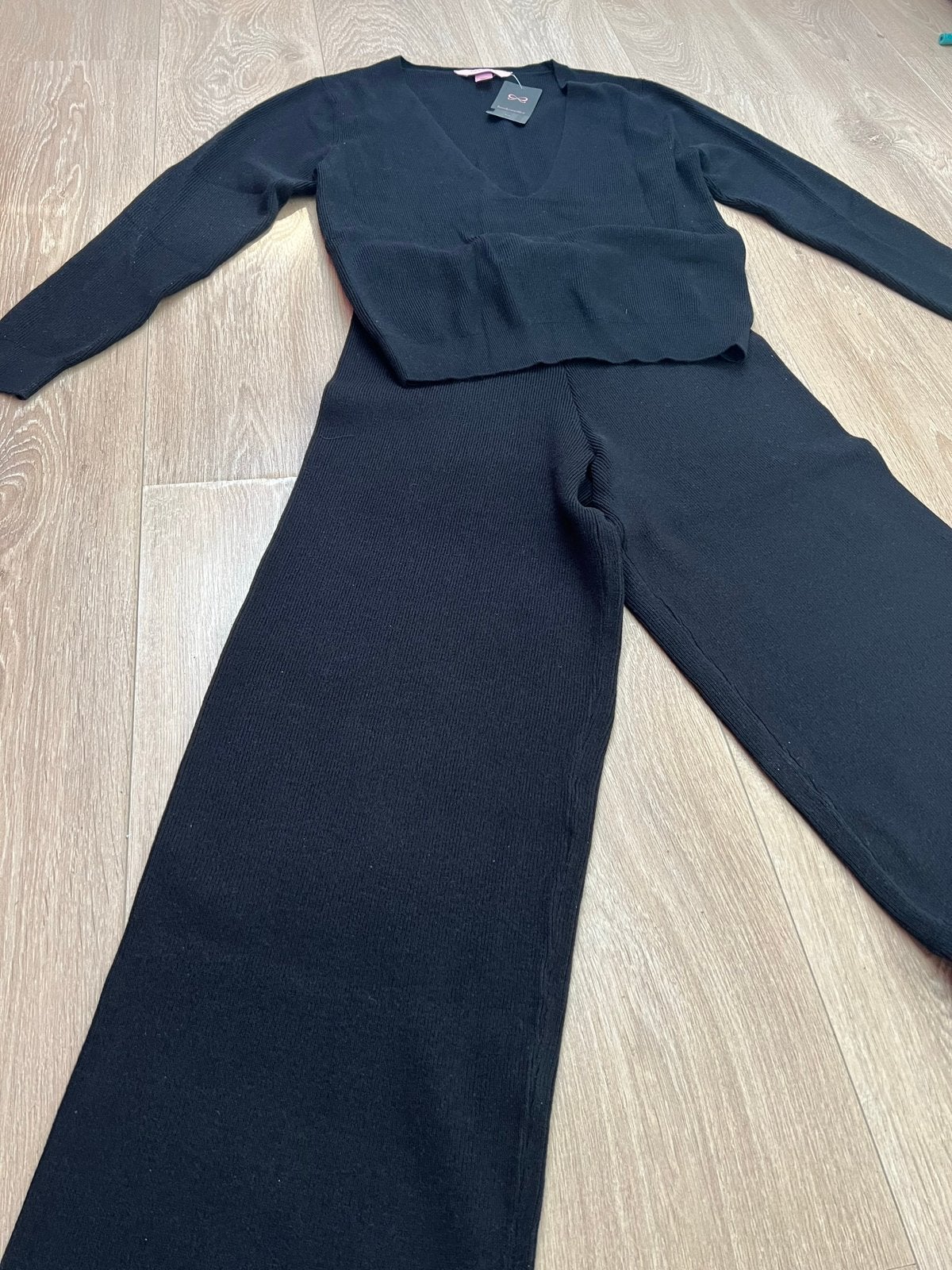 Nieuw Hunkemöller Rib Knit huispak zwart maat S, Kleding | Dames, Ophalen of Verzenden, Nieuw, Maat 36 (S), Zwart