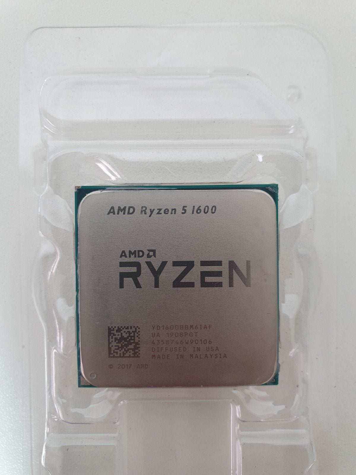 Ryzen 5 1600 Processor Socket AM4 (Getest - Werkt Perfect), Computers en Software, ., Zo goed als nieuw, ., Socket AM4