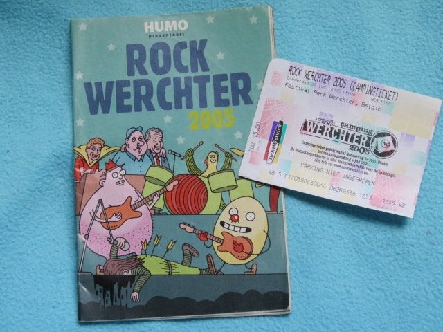 Programmaboekje en campingticket Rock Werchter 2005, Ophalen of Verzenden, Zo goed als nieuw