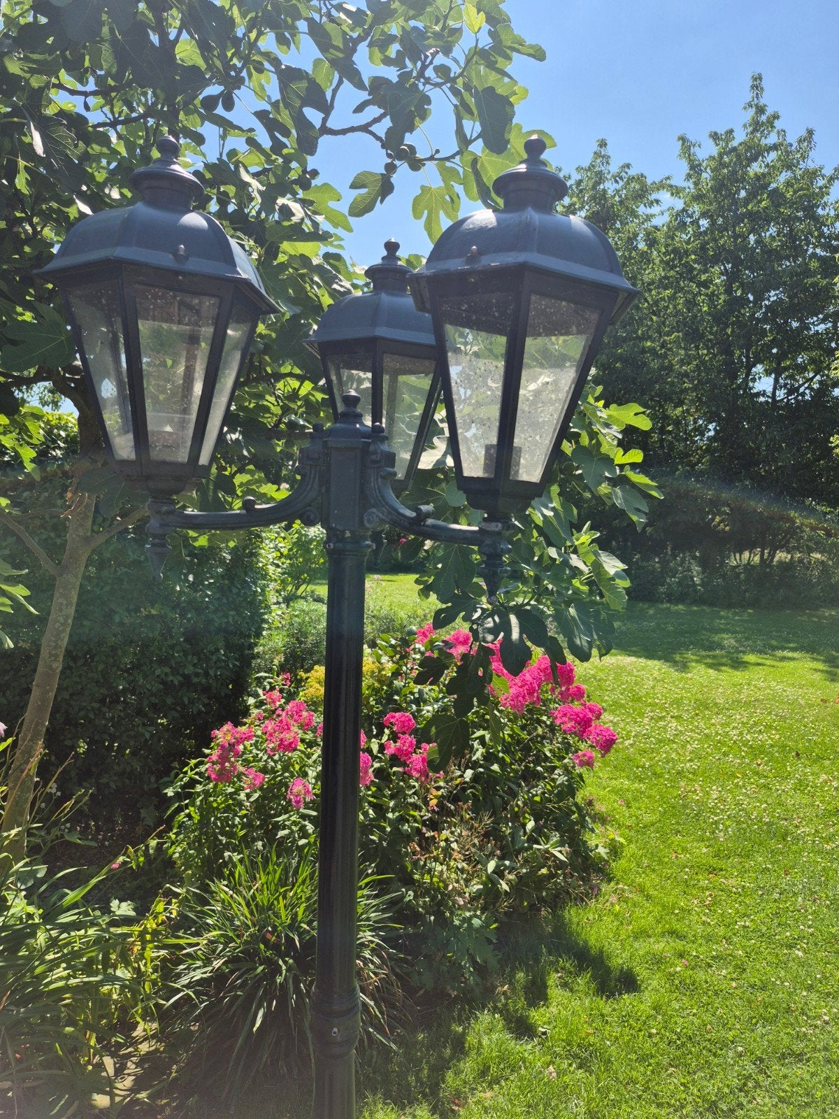 Robuuste Tuinlantaarn - Compleet en Sfeervol, Tuin en Terras, Buitenverlichting, Gebruikt, Staande lamp, Ophalen of Verzenden