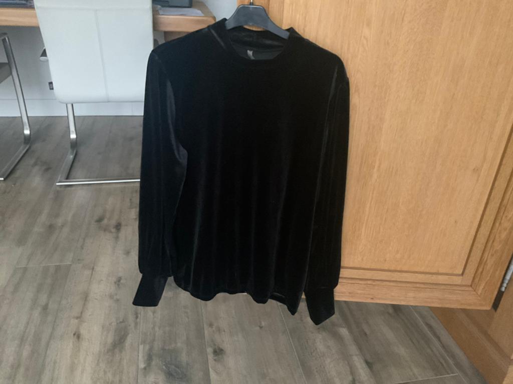 Soyaconcept Sweatshirt, maat XXL, zwart velours, Kleding | Dames, Truien en Vesten, Ophalen of Verzenden, Zo goed als nieuw, Maat 46/48 (XL) of groter