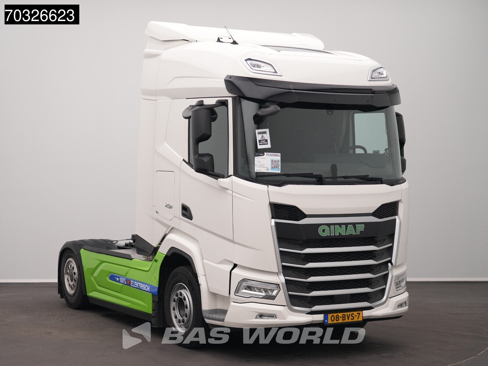 DAF GE 2120 XF 2120 4X2 GINAF ELECTRIC! 260 kWh AC/DC, Auto's, Automaat, Stof, Euro 6, Wit
