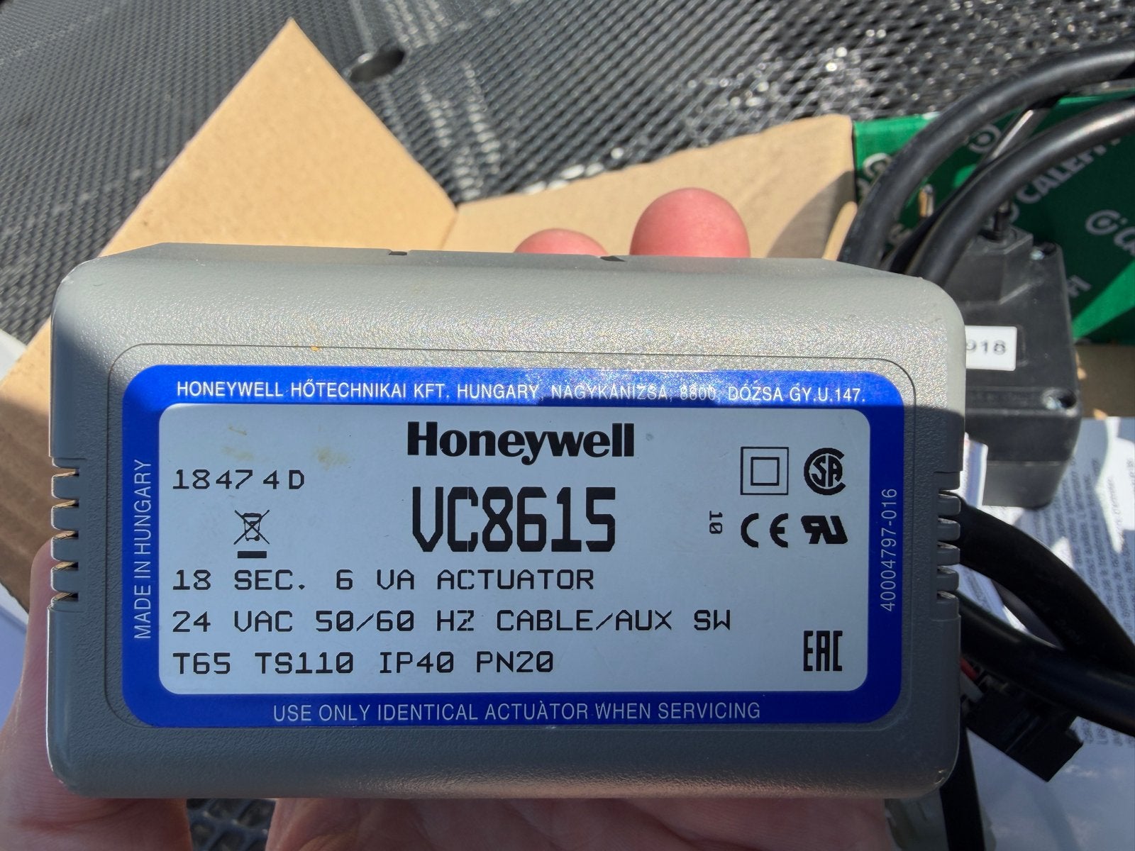 Honeywell VC8615 Actuator, Ophalen, Gebruikt