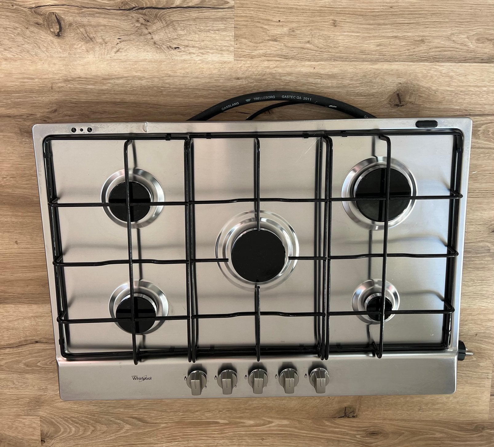 Te koop 5 pits gas kookplaat, Witgoed en Apparatuur, Kookplaten, Ophalen, Zo goed als nieuw, Inbouw, Gas