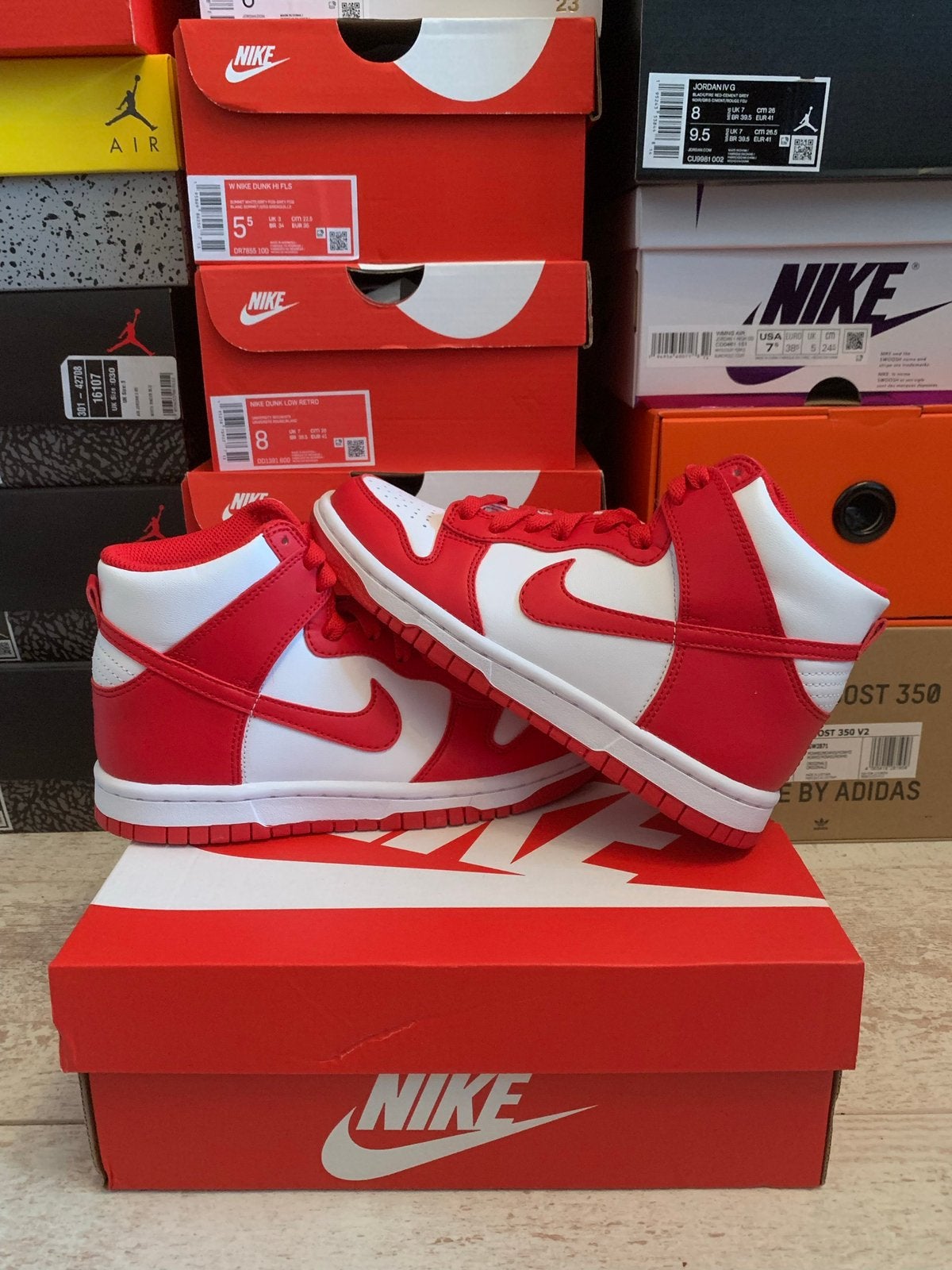 nike dunk high univeristy red maat 36 / 36,5 / 37,5 / 38, Ophalen of Verzenden, Nieuw, Overige kleuren