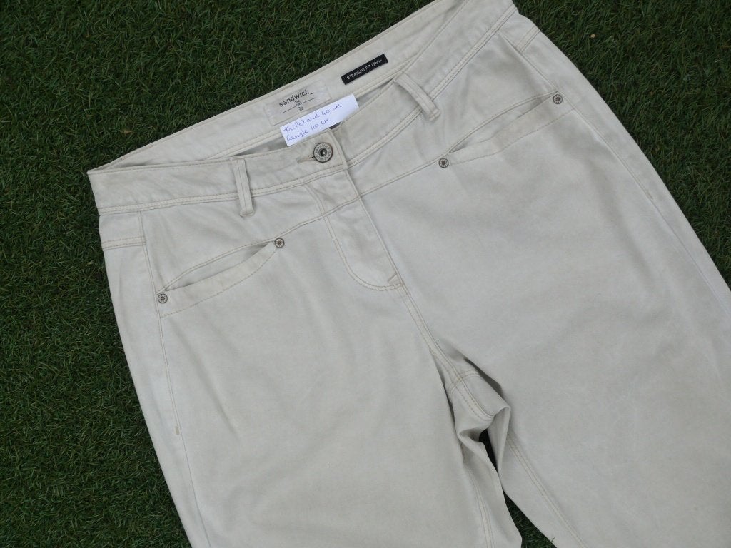 Sandwich broek maat 36 lengte 34 als nieuw, Beige, Ophalen of Verzenden, Zo goed als nieuw, Maat 36 (S)