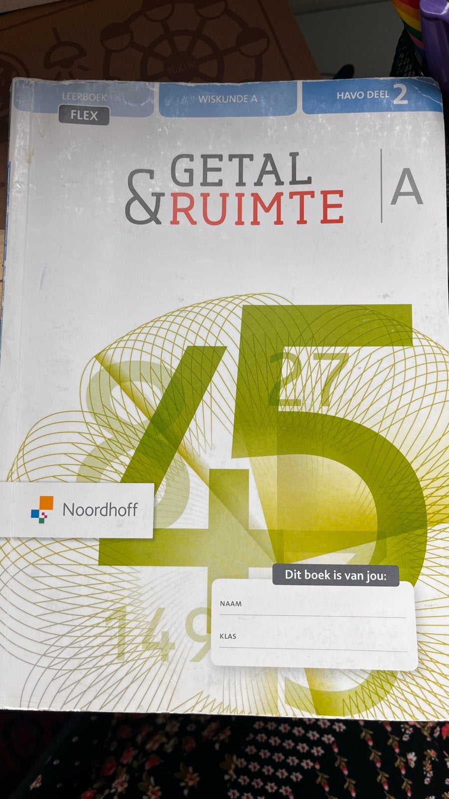Getal & Ruimte Wiskunde A HAVO Deel 2 Leerboek, Ophalen of Verzenden, Gelezen, HAVO, Wiskunde A
