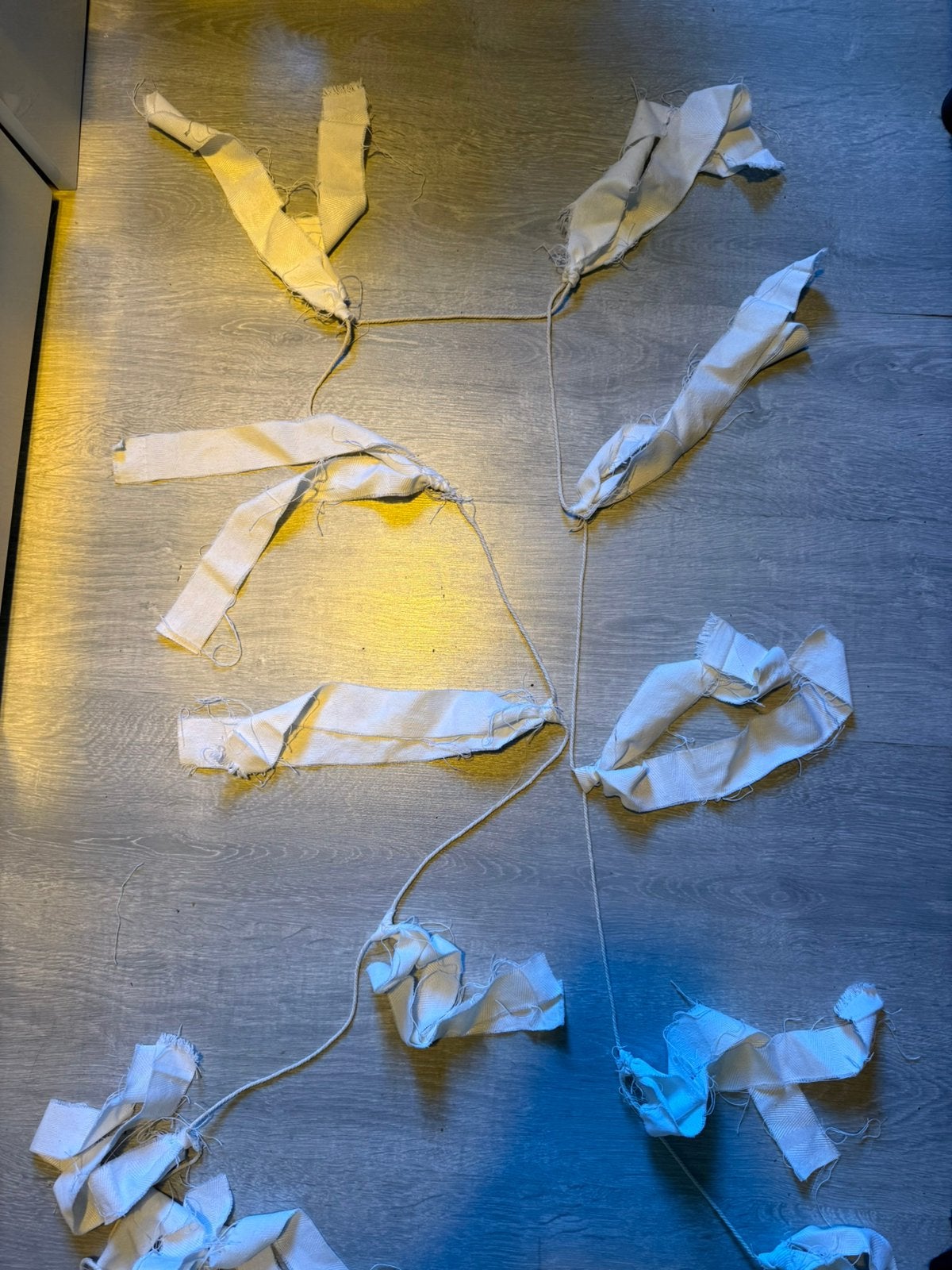 Slinger 33 meter met witte decoratie, Ophalen of Verzenden, Zo goed als nieuw