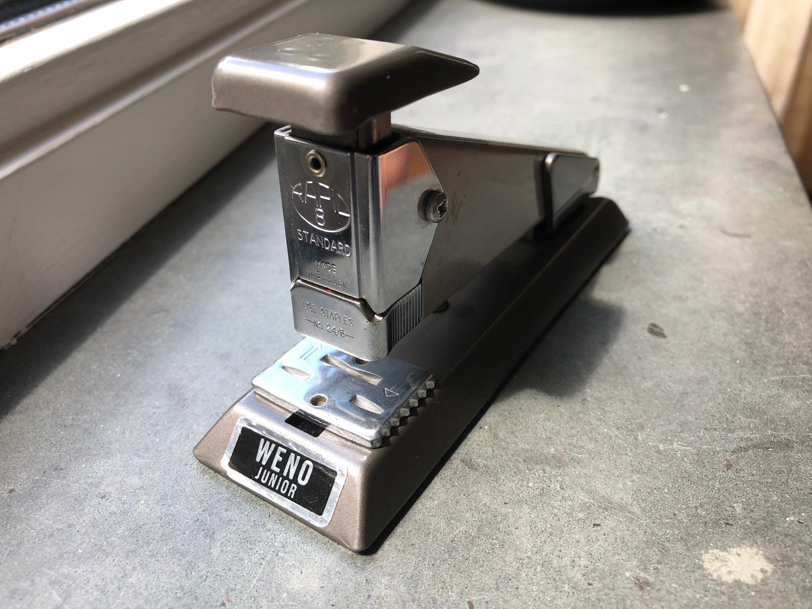 RAPID 8 STANDARD nietmachine (#2) WENO JUNIOR Made in Sweden, Diversen, Ophalen of Verzenden, Gebruikt