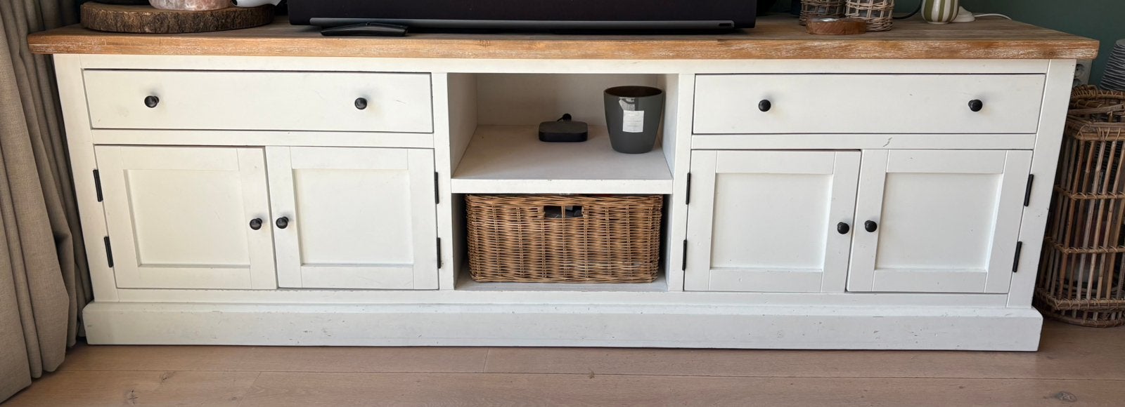 Brocante tv meubel, Ophalen, Zo goed als nieuw, 25 tot 50 cm, Minder dan 100 cm