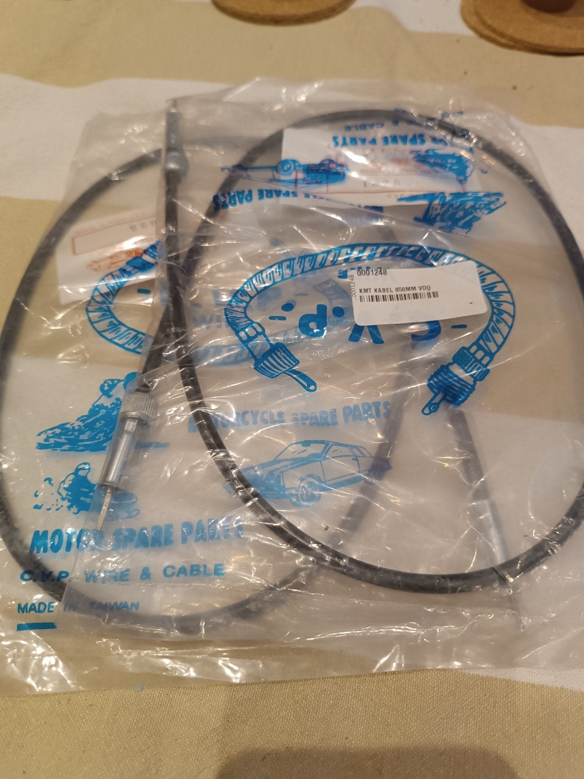 2x km teller kabel vdo 850mm, Fietsen en Brommers, Ophalen of Verzenden, Nieuw, Overige typen