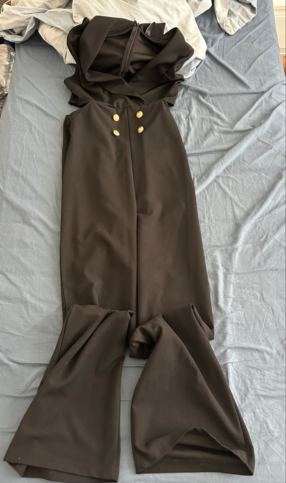 New Yorker jumpsuit zwart met gouden knopen, Kleding | Dames, Ophalen, Zo goed als nieuw, Maat 38/40 (M), Zwart