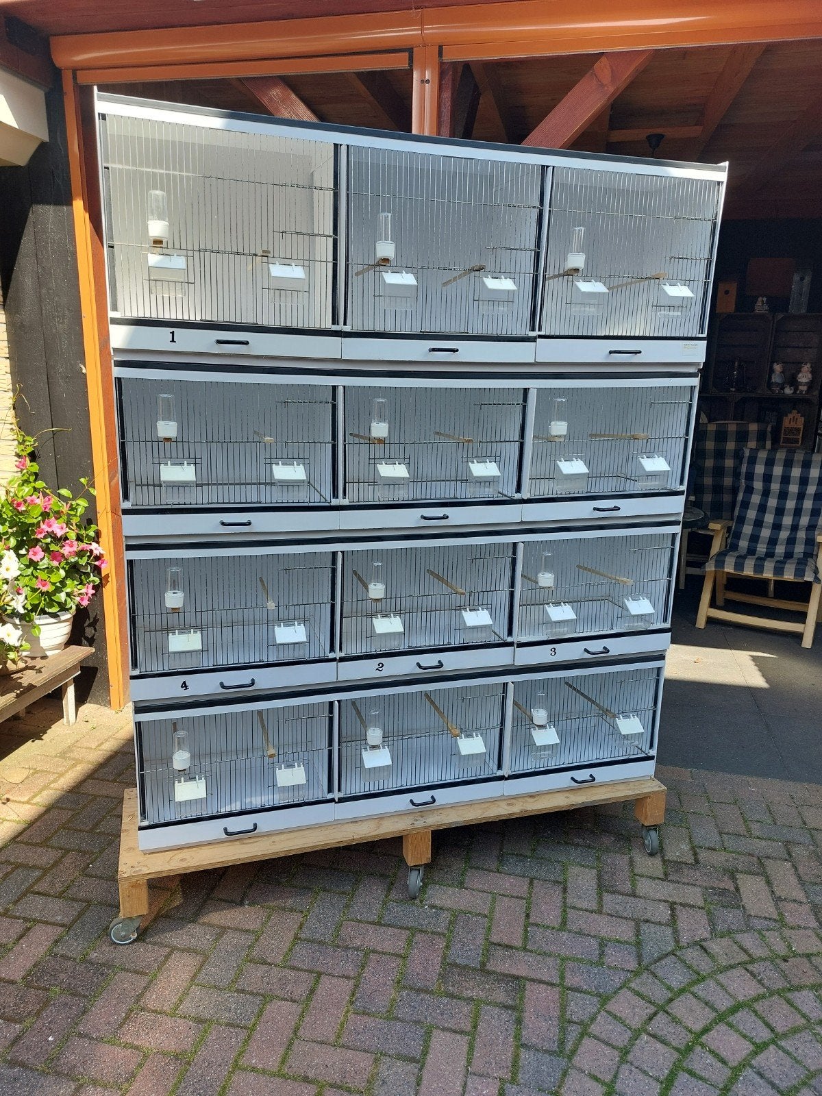 2 x 3 bakker kunstof broedkooien 153, Dieren en Toebehoren, Vogels | Hokken en Kooien, Ophalen, Gebruikt, Kunststof, Broedkooi of Kweekkooi