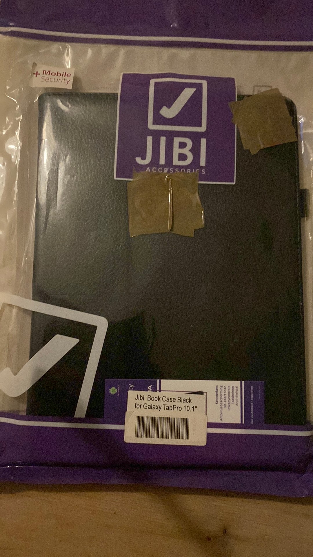 Jibi book case: galaxy tab pro.  10.1, Ophalen of Verzenden, Zo goed als nieuw, 10 inch, Bescherming voor- en achterkant