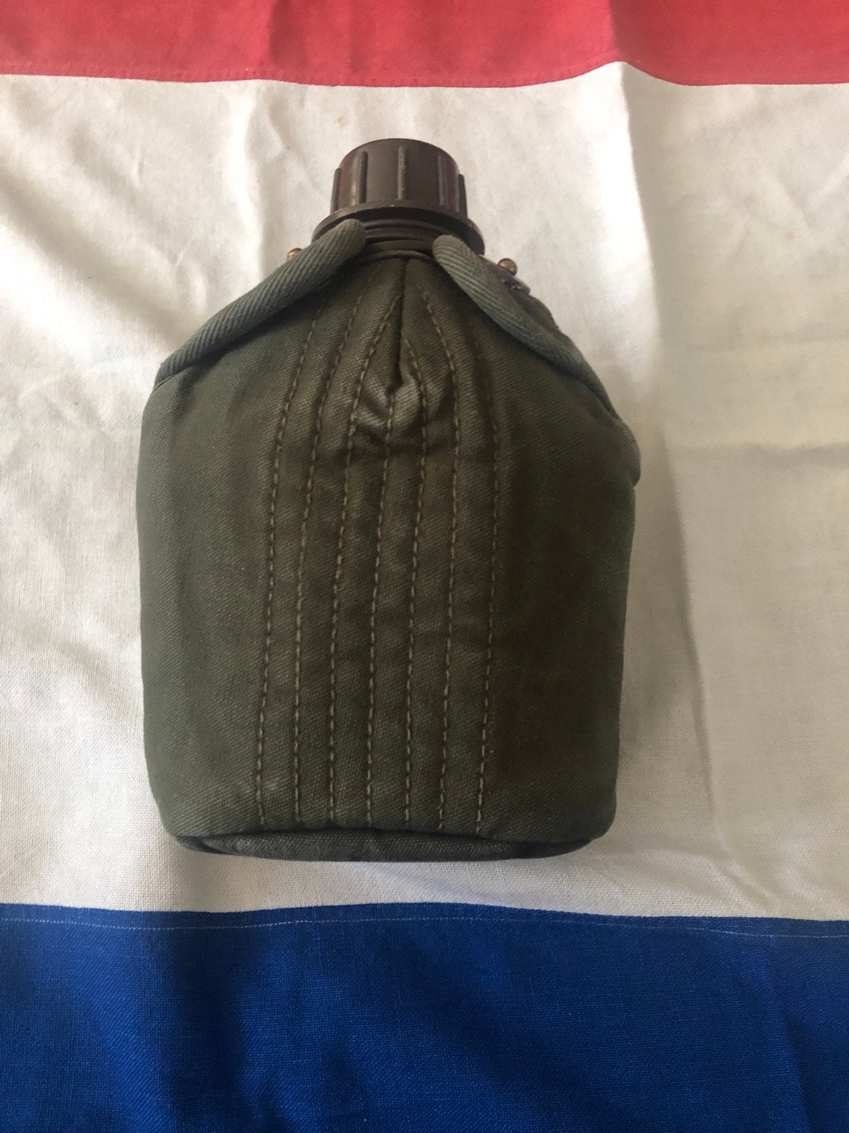 M58 Militaire veldfles met canvas hoes en beker - KL, Ophalen of Verzenden, Landmacht, Nederland, Overige typen