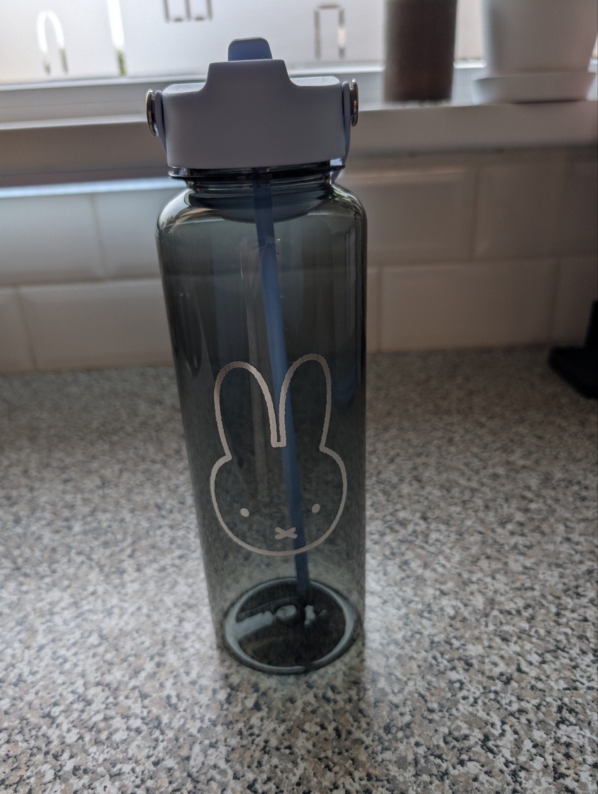 Nijntje drinkfles met rietje - Grijs/Baby-Blauw, Ophalen of Verzenden, Nieuw
