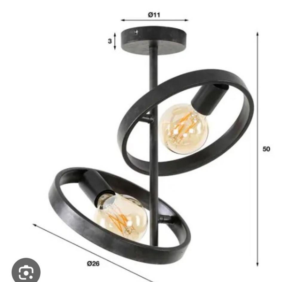 Plafondlamp, Huis en Inrichting, Ophalen, Zo goed als nieuw