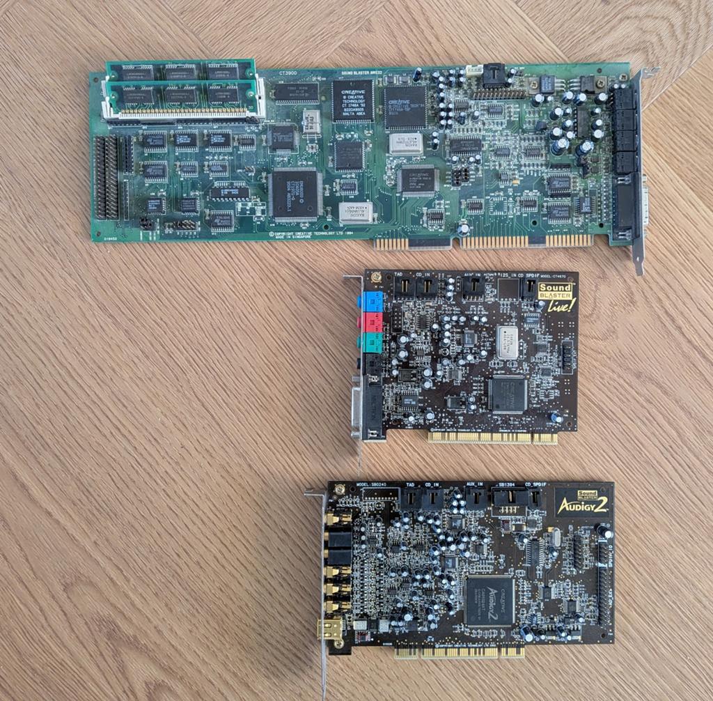 Creative Sound Blaster Geluidskaarten - 3 Stuks, Computers en Software, Ophalen, Gebruikt, Intern, Creative Sound Blaster