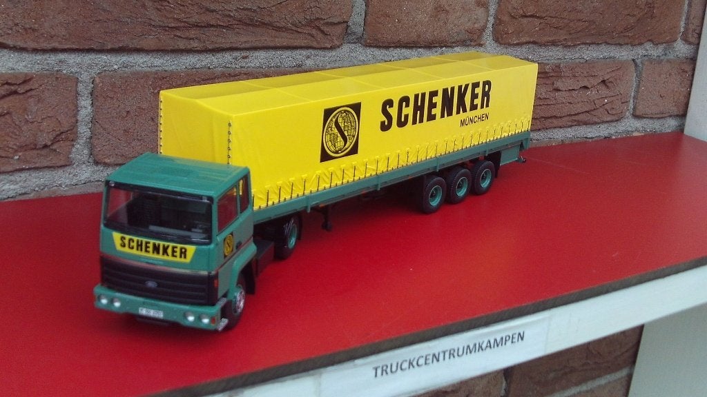 Tekno  Ford  Transcontinental  van  Schenker., Hobby en Vrije tijd, Modelauto's | 1:50, Ophalen of Verzenden, Nieuw, Bus of Vrachtwagen