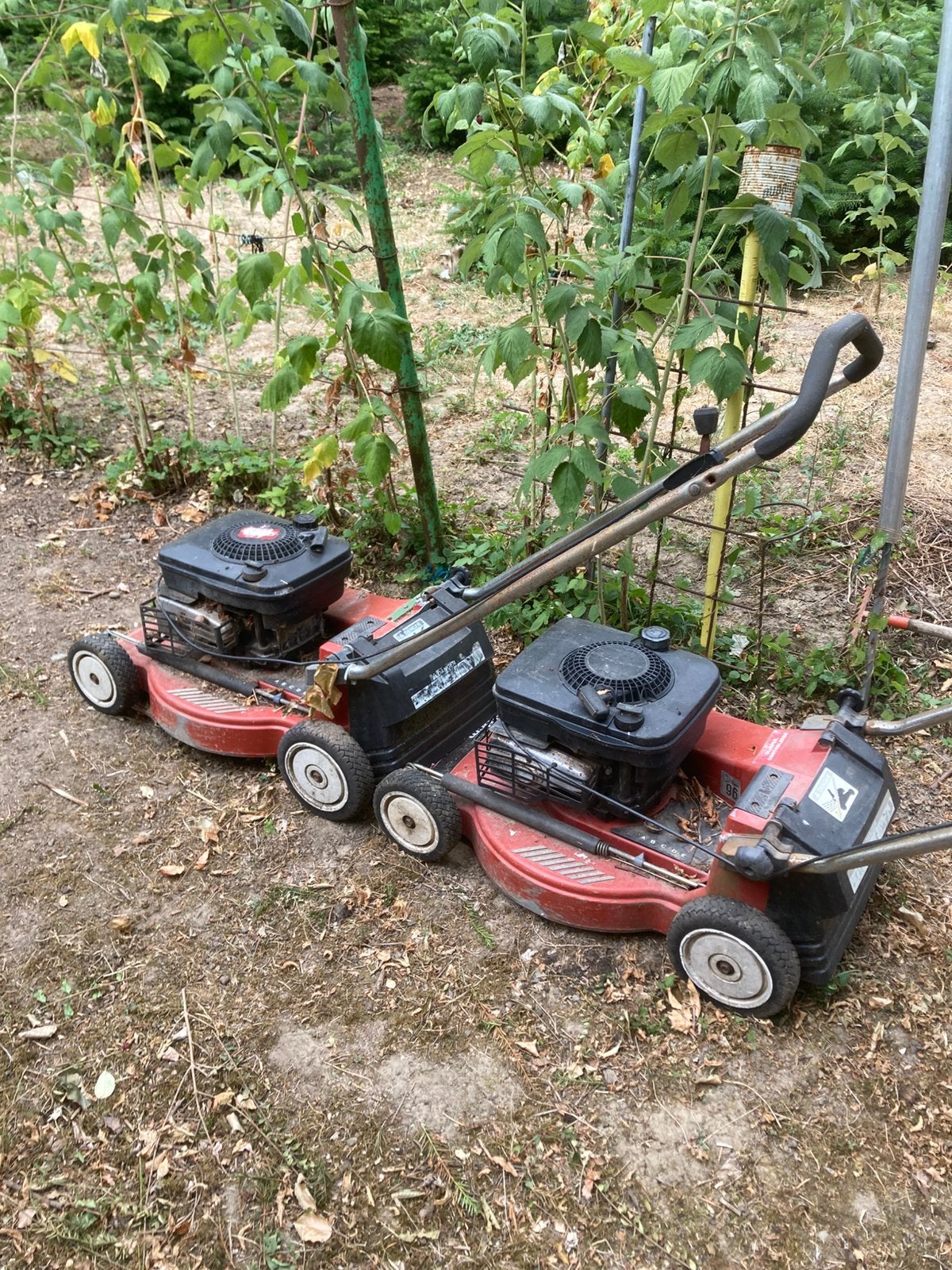 Grasmaaier, Ophalen, Cirkelmaaier, Gebruikt, Benzine-grasmaaier