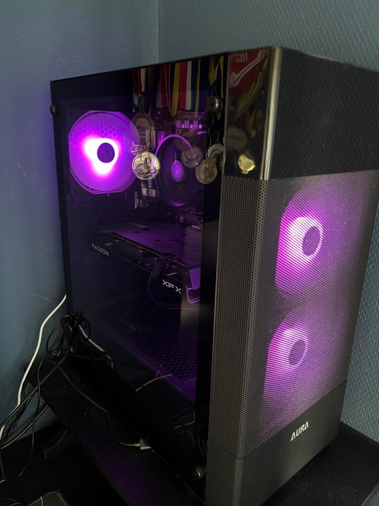 Gaming PC Ryzen 5 5600X + RX 6600 XT | 16GB RAM | 1TB SSD, Ophalen of Verzenden, Zo goed als nieuw, Gaming, SSD