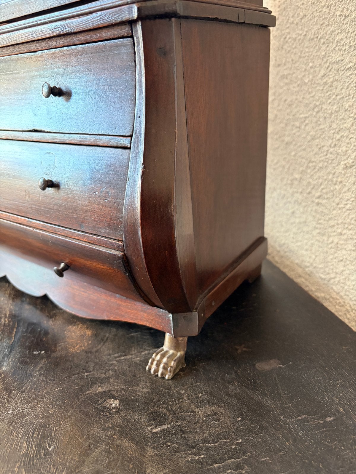Antiek Miniatuur Kabinet Servies Kast - Hangmodel, Ophalen