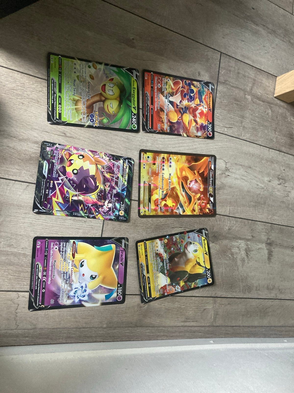 Jumbokaarten Pokémon: Infernape, Charizard, Boltund, Exeggut, Ophalen of Verzenden, Zo goed als nieuw, Meerdere kaarten