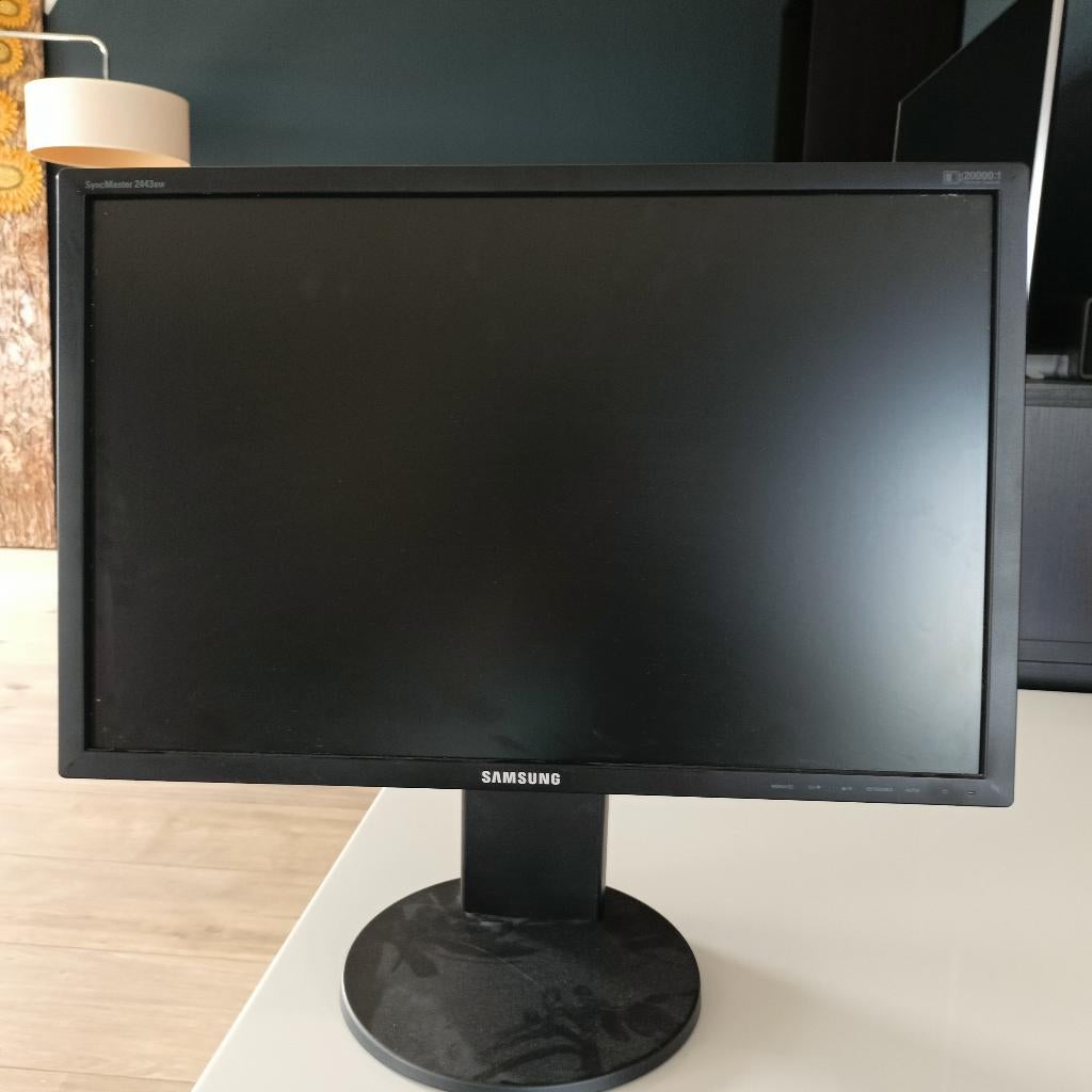 Samsung 24 inch monitor – werkt perfect – €20, Computers en Software, Monitoren, Gebruikt, Full HD, Overige typen, Samsung