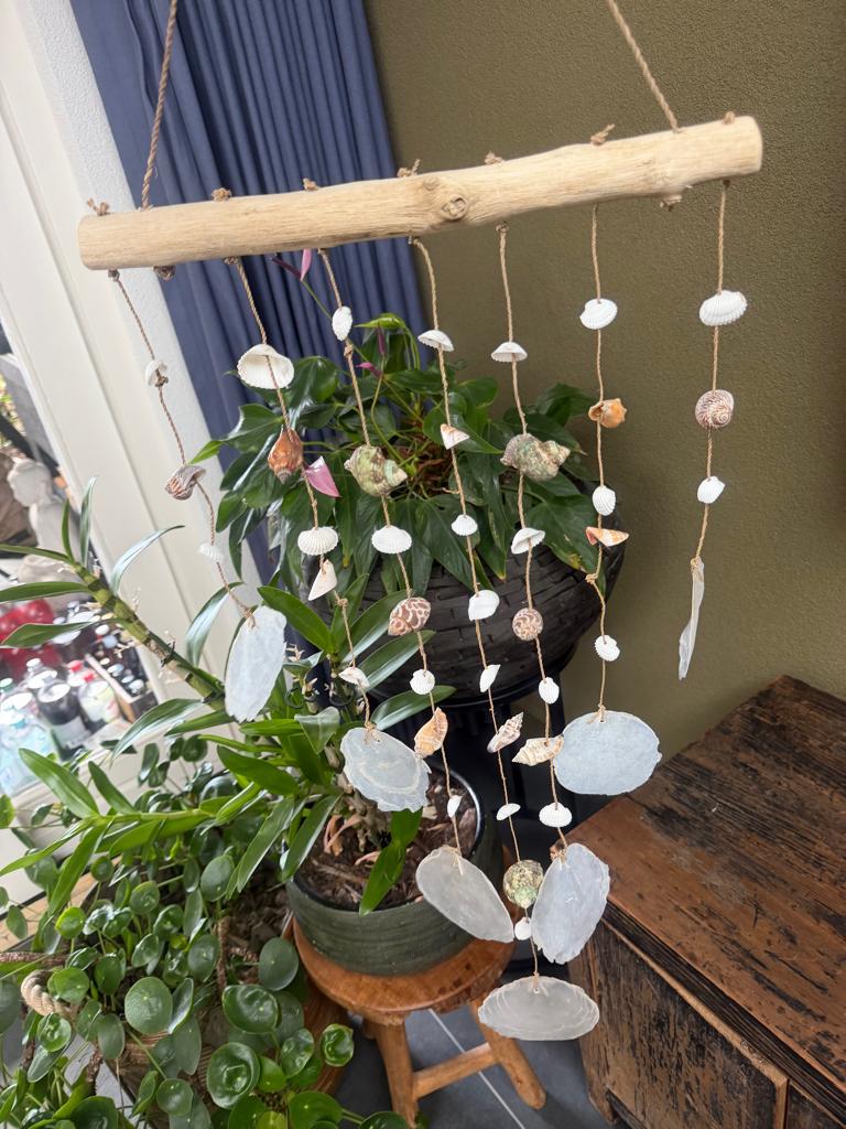 Schelpen Boho Ibiza Bali windhanger Indonesie windgong, Verburgt Vintage, Nieuw, Ophalen of Verzenden, https://verburgtvintage.nl/#contact