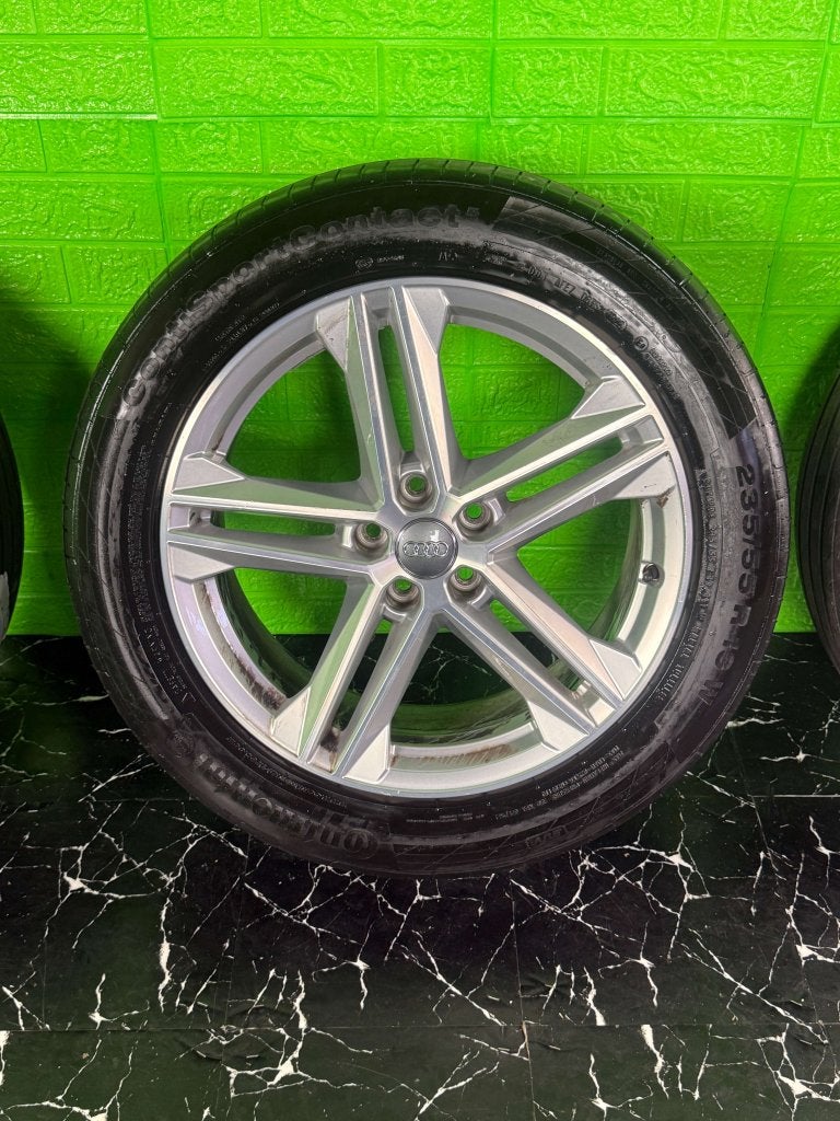 Originele Audi Q5 SQ5 velgen 19" 5x112 zomerset 80A, Auto-onderdelen, Banden en Velgen, Gebruikt, Banden en Velgen, Niet ingevuld