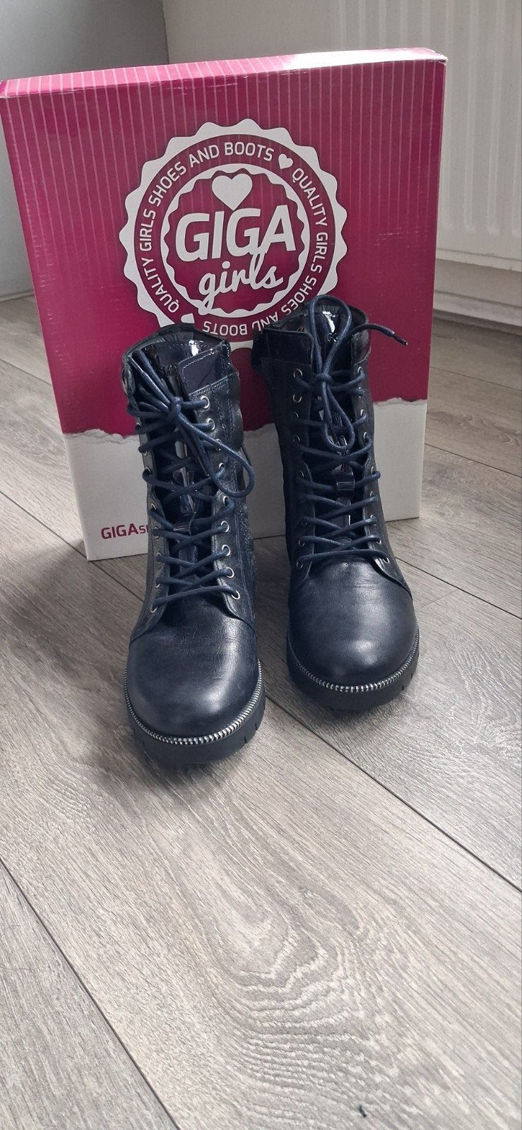 Giga Girls laarzen maat 36, Ophalen, Blauw, Lage of Enkellaarzen, Gedragen