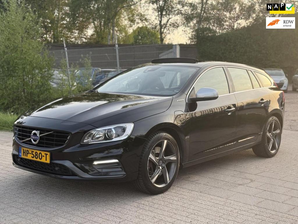 Volvo V60 2.4 D6 Twin Engine R-Design, Automaat, Euro 6, Zwart, Vierwielaandrijving