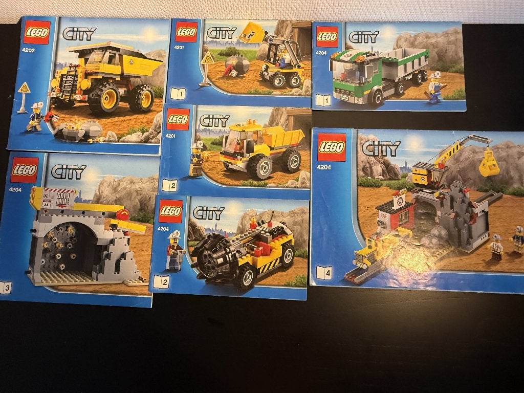 Lego 4201+4202+4204 city mijn, City, Inclusief instructies, Lego, Ophalen of Verzenden