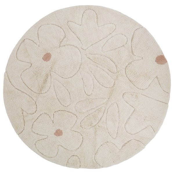 Kindervloerkleed Gentle Flora Rond Nattiot, Huis en Inrichting, Nattiot, Rond, Nieuw, Ophalen of Verzenden