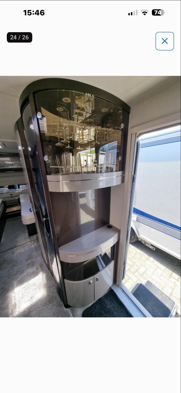Nieuwe dichte vitrine plexiglas voor HOBBY caravan vitrines, Caravans en Kamperen, Caravan accessoires, Ophalen of Verzenden, Nieuw