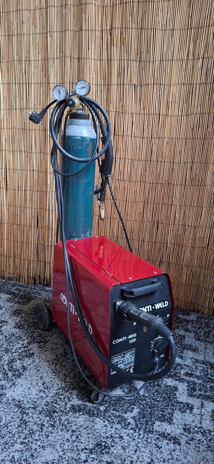 Conti-Weld MIG 150 lasapparaat met gasfles, Ophalen, Onbekend, Conti-Weld, Onbekend