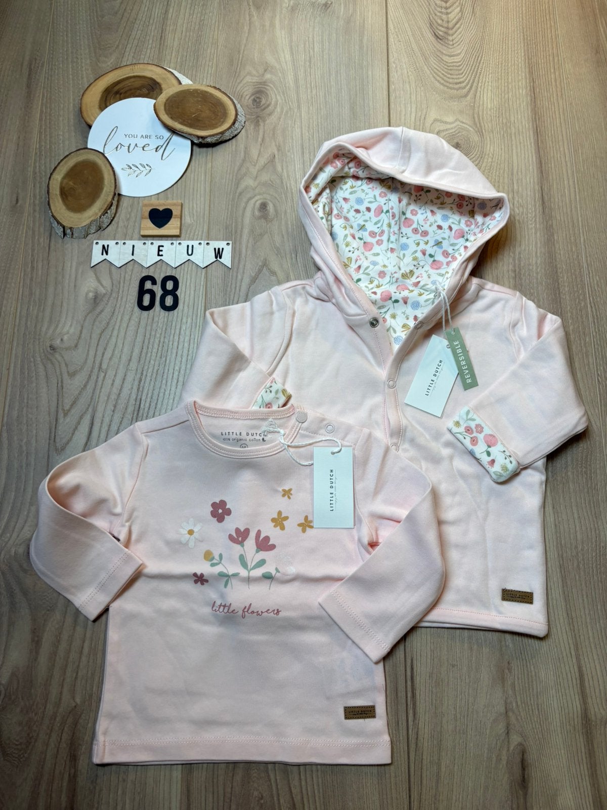Baby meisje setje little dutch jasje, shirtje maat 68, Kinderen en Baby's, Babykleding | Maat 68, Ophalen of Verzenden, Nieuw