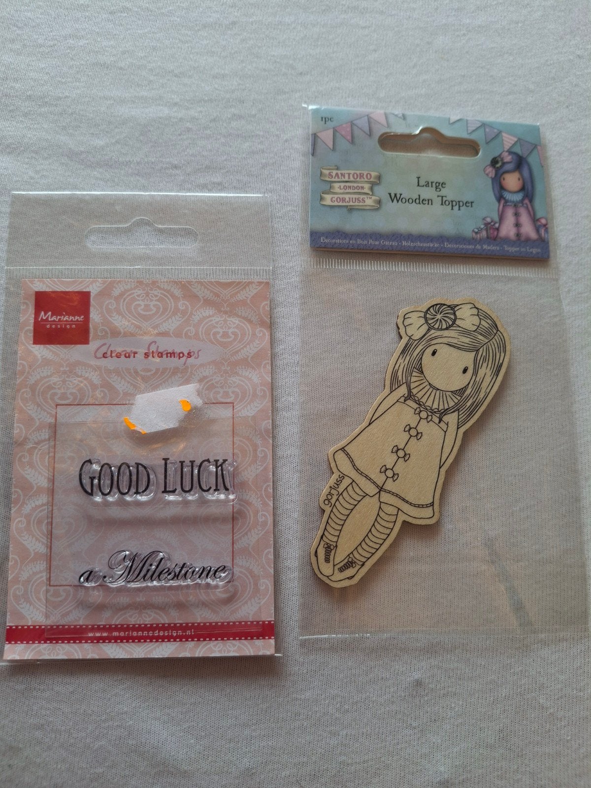 Marianne Design Clear Stamps & Gorjuss Houten Topper, Hobby en Vrije tijd, Overige thema's, Nieuw, Meerkleurig, Overige merken