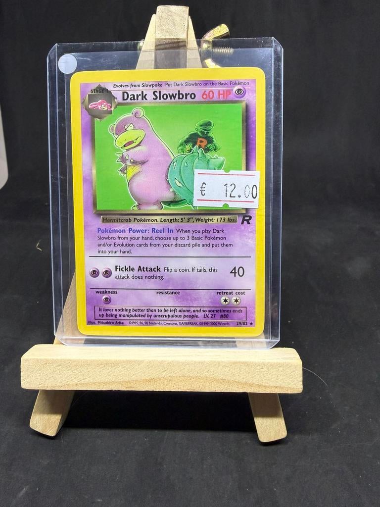 Dark slowbro 29/82 nm/exc, Hobby en Vrije tijd, Verzamelkaartspellen | Pokémon, Ophalen of Verzenden, Zo goed als nieuw