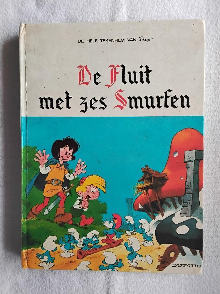 Peyo De Fluit Met De Zes Smurfen    HK, Eén stripboek, Ophalen of Verzenden, Gelezen