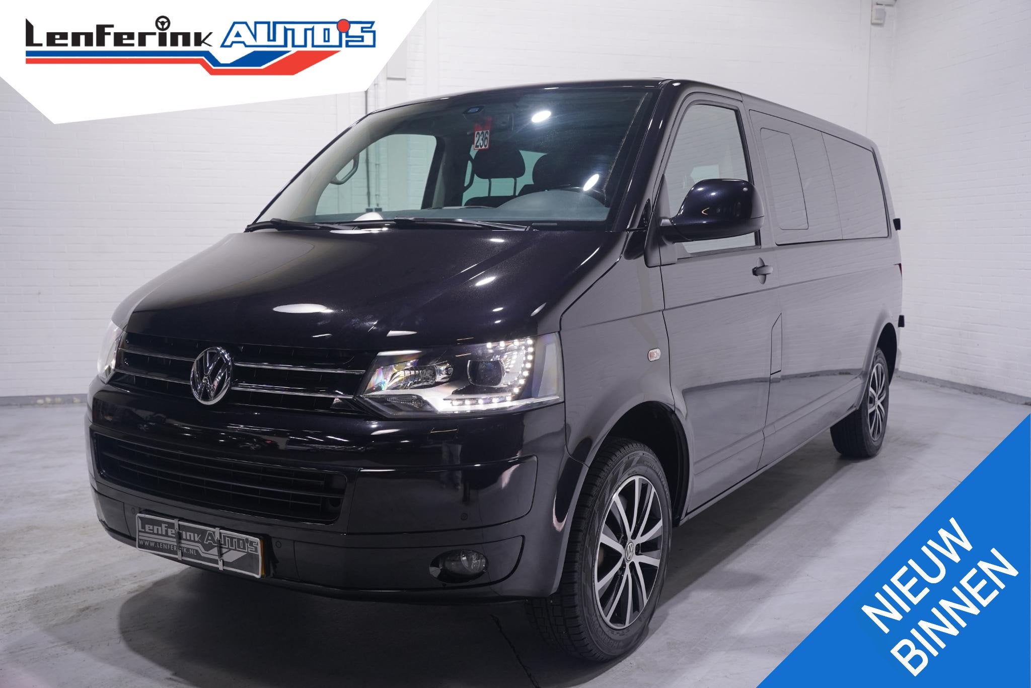 Volkswagen Transporter 2.0 TDI Dubbel Cabine L2 4Motion Marg, Auto's, Automaat, Euro 5, Stof, Gebruikt